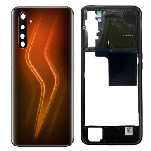 Realme 6 Pro gold Body – Back Panel with Side Frame Realme 6 Pro Gold Body Replacement Housing with Frame and Back Cover