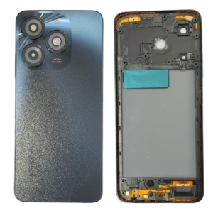Itel A70 4G Housing Black Full Replacement Frame and Rear Panel