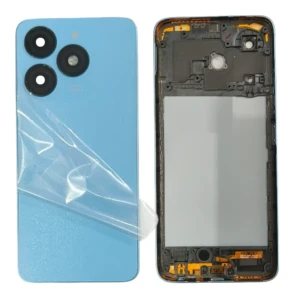Itel A70 4G Housing Blue Full Replacement Frame and Rear Panel